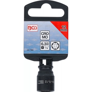 Cheie tubulară de impact, 6 colțuri, 6,3 mm (1/4"), 12 mm, B-7292 - Img 4