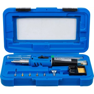 Ciocan de lipit pe gaz, pentru piese electronice, conectori, cabluri electrice, temperatura de lucru pana la 1300', BGS 9942 - Img 1