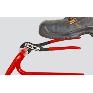 Cleste Alligator® pentru tevi si pompe de apa, manere izolate cu mansoane plastifiate, lungime 250 mm, Knipex 8801250 - Img 9