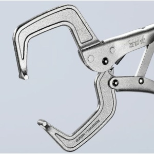 Cleste autoblocant special pentru lucrari de tinichigerie, lungime 280 mm, Knipex 4234280 - Img 2