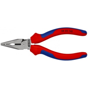 Cleste combinat cu vârf, manşoane multicomponent, lungime 145 mm, Knipex 0822145 - Img 3