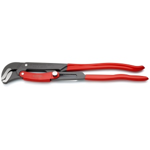 Cleste pentru tevi cu falci incovoiate cu reglare rapida, manere acoperite cu plastic, lungime 560 mm, Knipex 8361020 - Img 2