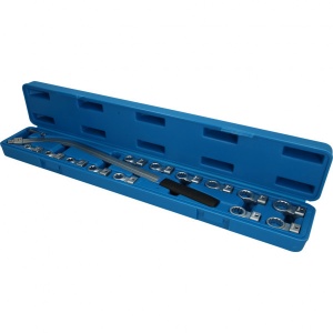 Curea trapezoidala si set de chei pentru rolele intinzatoare, 15 piese, Brilliant Tools BT571060 - Img 1