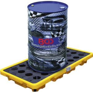 Cuva colectare ulei, cu grila, pentru butoaie 2 x 200l, BGS 70047 - Img 1