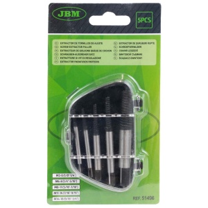 Extractoare pentru suruburi rupte, 5 piese, JBM 51496 - Img 3