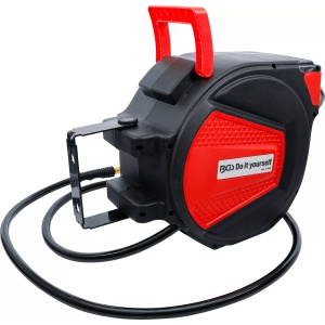 Furtun aer comprimat cu derulator, automat, 12 m + 2 m, BGS DIY 71048 - Img 3