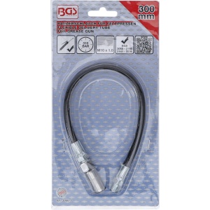 Furtun armat pentru pompa de vaselina, lungime 300 mm, filet m10x1.0, BGS 3066-1 - Img 2