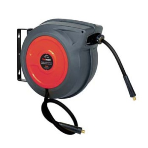 Furtun de aer pe tambur 12,5 x 16 mm, lungime 15 m, presiune max. 20 bari, cu retragere automata, Equipoil 60121
