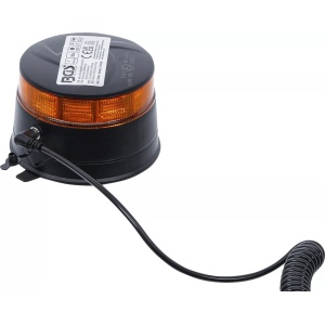 Girofar cu acumulator galben cu magnet 12 V / 24 V Ø 130 mm, BGS 70343 - Img 2