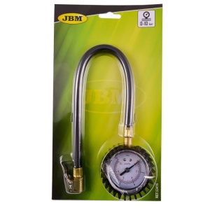 JBM 53416 Manometru analog pentru verificare presiune roti cu tub (0-10 BAR) - Img 2