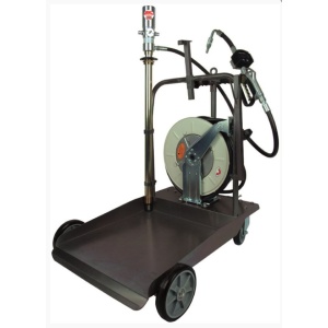 Kit carucior si pompa pneumatica pentru ulei 3:1, pentru butoi 180/220 kg, Apac 1763