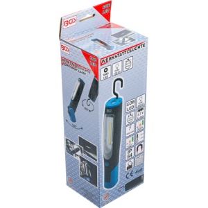 Lampa de lucru cu accumulatori, COB-LED cu magnet şi cârlige de prindere, BGS 85345 - Img 7