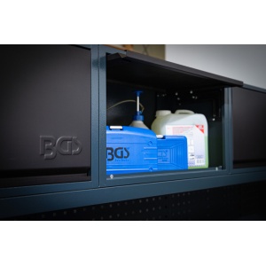 Mobilier de perete pentru atelier cu blat din lemn, 8 module, BGS 80160 - Img 4