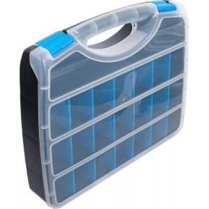 Organizator pentru piese,suruburi, piulite, clipsuri, 23 compartimente, dimensiuni: 380 x 320 mm, BGS 9456 - Img 6