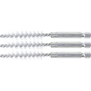 Perii nylon 10 mm, 6,3 mm (1/4") 3 piese, BGS 3078-10-N