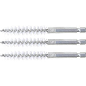 Perii nylon 11 mm, 6,3 mm (1/4") 3 piese, BGS 3078-11-N