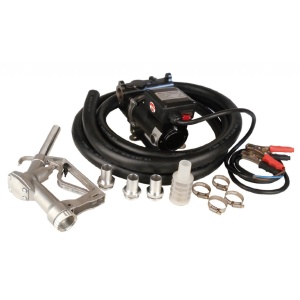 Pompa electrica de transfer motorina cu furtun de alimentare si pistol manual , diametru intrare/iesire 1'', debit 35/70litri/min. alimentare 12/24V, greutate 10, Apac 1770.D341N