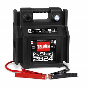 Robot de pornire / Booster 2-24V cu baterie interna, curent max. 2500A, 829517, Telwin PRO START 2824