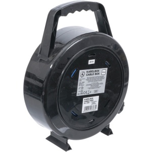 Rola prelungitor cablu electric 10 m, sectiune 3 x 1,5 mm², 4 prize, 3000 W, BGS DIY 3363 - Img 3