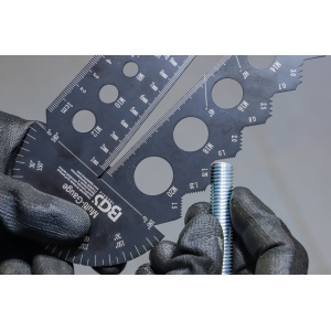 Şabloane determinare filete Metric, M3 - M20 / 0,5 - 13,00 mm, BGS 74247 - Img 3