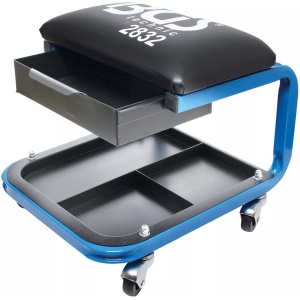 Scaun de lucru mobil cu sertar, BGS 2832 - Img 1