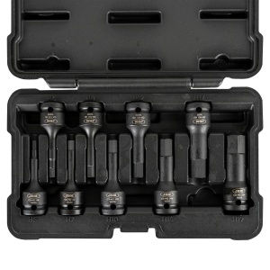 Set 8 imbusuri de impact hex. lungi de 1/2", JBM 52339 - Img 3