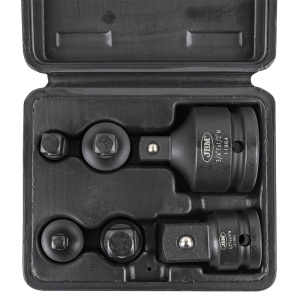 Set adaptoare de impact 1/4”-3/8”, 3/8”-1/2”, 1/2”-3/4”, 6 piese, JBM 53743 - Img 1