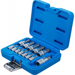 Set biţi 6,3 mm (1/4") / 10 mm (3/8") / 12,5 mm (1/2") hexagon interior 2 - 14 mm 13 piese, BGS 74257 - Img 3