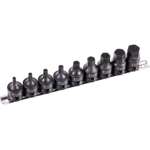 Set biti de impact 5-19 mm extrascurt, antrenare 1/2", 9 piese, Condor 5015 - Img 2