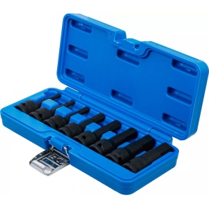 Set biţi de impact Imbus 5 - 19 mm, lungime 75mm, antrenare cu tubulara 12,5 mm (1/2"), 8 piese, BGS 5481 - Img 2