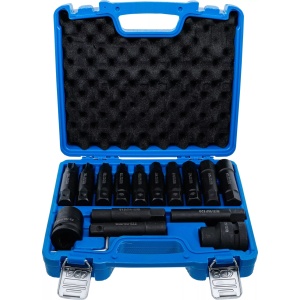 Set biţi de impact pentru camioane | 20 mm (3/4") + 25 mm (1") | 16 piese, BGS 5246 - Img 1