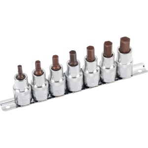 Set biti imbus pe tubulara, act. 1/2", hexagon 5-12 mm, 7 buc, Condor 28002 - Img 2