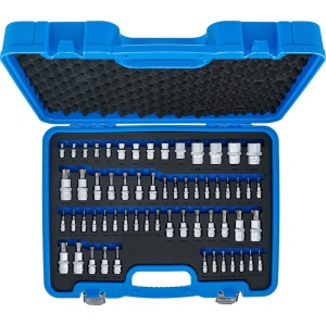 Set biţi şi set capete chei tubulare Profil E / Profil T (pentru Torx) / Profil T (pentru Torx) cu gaură / Profil TP (pentru Torx Plus), 60 piese, BGS 5135 - Img 4