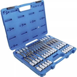 Set biţi Torx Plus TP20 - TP70 cu gaura pentru suruburi cu lacas de securizare, antrenare 12,5 mm (1/2"), 32 piese , BGS 5191 - Img 2