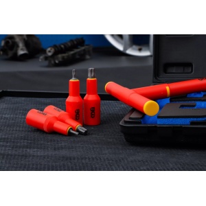 Set biţi Torx T20 - T55 cu izolatie VDE, antrenare patrat interior 1/2" (12,5 mm), 10 piese, BGS 7131 - Img 3