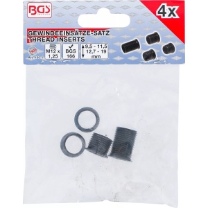 Set bucse pentru reparatii filete bujii M12 x1.25, 4 piese, BGS 166-1 - Img 4