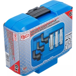 Set capete de chei 13 - 14 - 17 mm speciale pentru senzori de temperatura gaze evacuate (EGT), 6 piese, BGS 6678 - Img 6