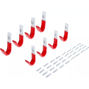 Set cârlige de agatat diverse scule pe perete, 8 piese, BGS DIY 88318 - Img 1