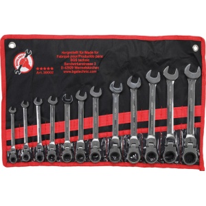 Set chei combinate articulate cu clicket 12 piese, BGS DIY 30002 - Img 1