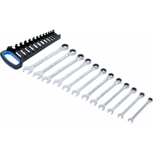 Set chei cu clichet fixe şi inelare 12 piese, BGS 6545 - Img 4