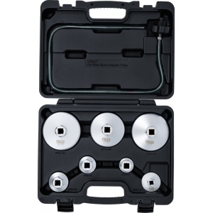 Set chei filtre de ulei cu furtun de scurgere filtru de ulei pentru VAG, BMW, Citroën, Peugeot, Ford, Mercedes-Benz, Opel, Volvo, 8 piese, BGS 72054 - Img 2