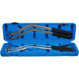 Set chei inelare in 12 puncte cu unghi dublu pentru tensionare curele, dimensiuni 13 - 15 - 16 - 17 - 19 mm, lungime 460mm, 5 piese piese, BGS 1314 - Img 1