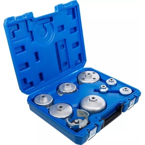 Set chei pentru filtru de ulei Ø 27 - 88,8 mm, 9 piese, BGS 8667 - Img 2