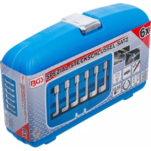 Set chei speciale in 12 puncte pentru conducte, dimensiuni 12, 14, 16, 17, 18, 18 si 19mm, lungime 98mm, antrenare 1/2" , BGS 1300 - Img 9