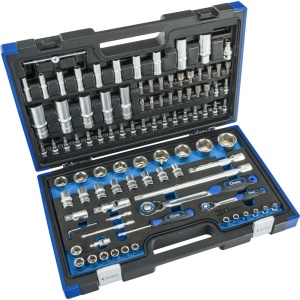 Set chei tubulare, 98 piese, 1/4+1/2", hexagonale 5/32-1.1/4", Condor 37198Z - Img 1