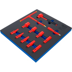 Set chei tubulare VDE, Antrenare 10 mm (3/8"), 7 - 22 mm, 12 piese, BGS 70213 - Img 2