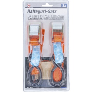 Set chingi de prindere, 2 m x 25 mm, 2 piese, BGS DIY 3600 - Img 4