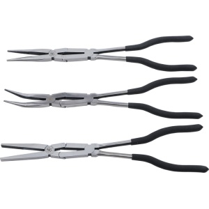 Set clesti lungi cu articulatie dubla : drept, usor indoit, curbat, lungime 340mm, BGS DIY 416 - Img 2