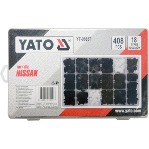 Set clipsuri tapiterie pentru Nissan, 400 buc, Yato YT-06657