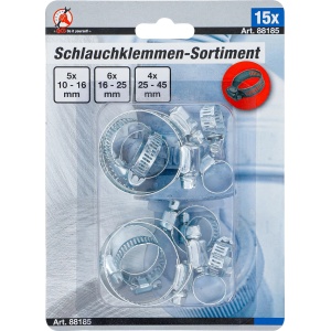 Set coliere de furtun Ø 10 - 45 mm 15 piese, BGS 88185 - Img 4